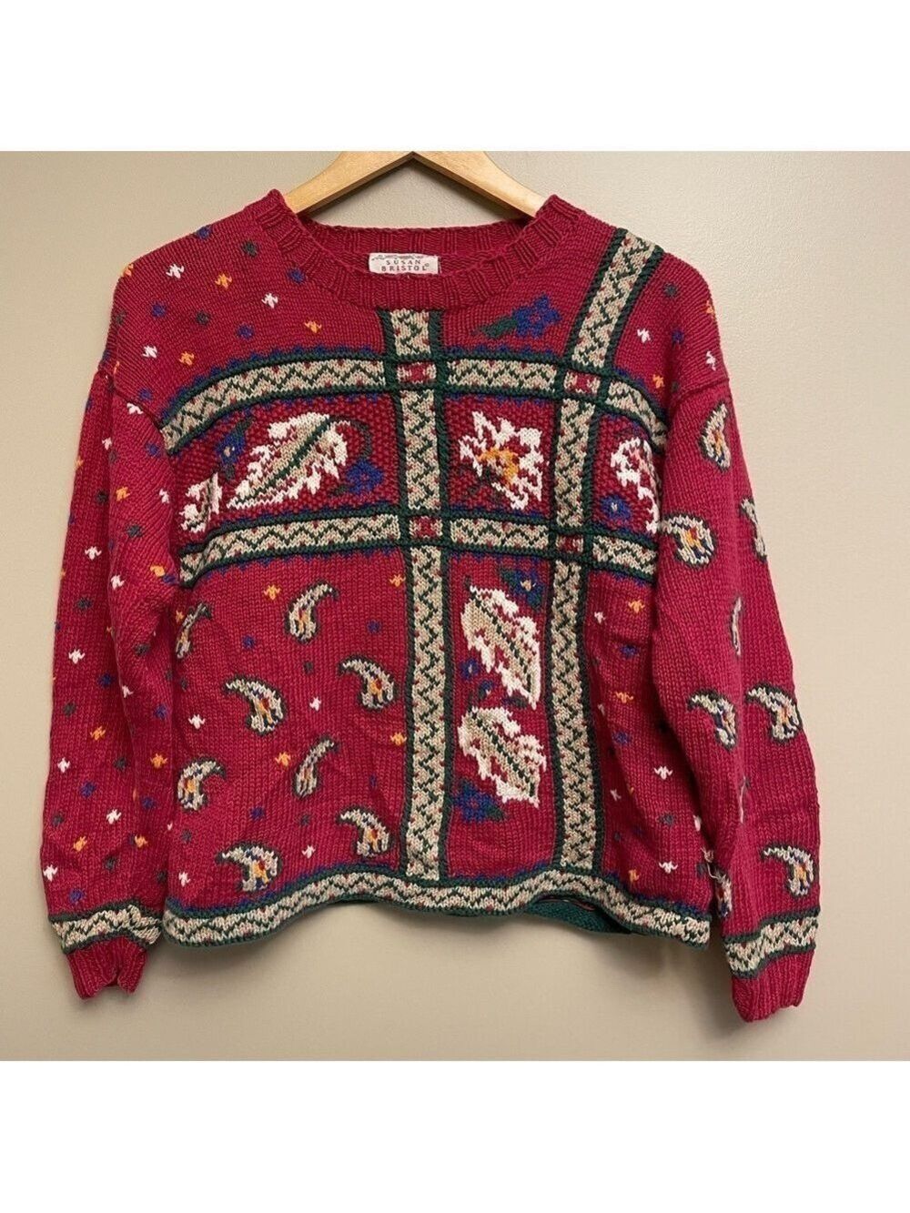 Susan Bristol Hand Knit Vintage Sweater Hong Kong Made